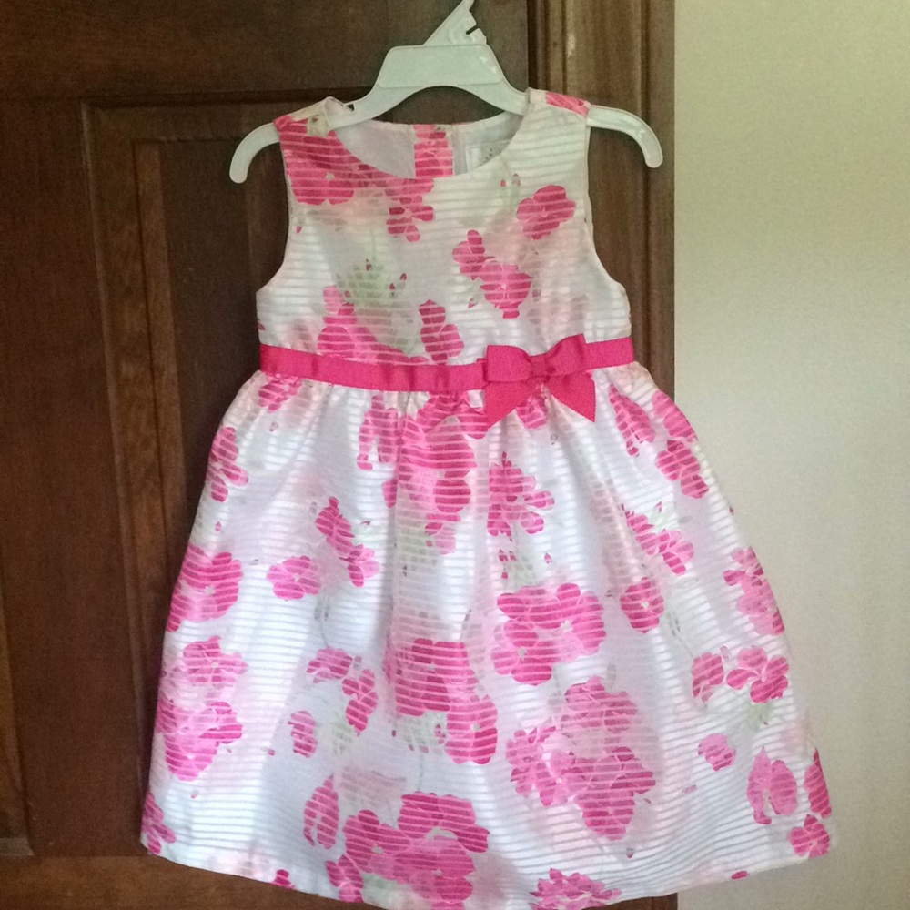 NWT 4T Pink and White Floral Dress